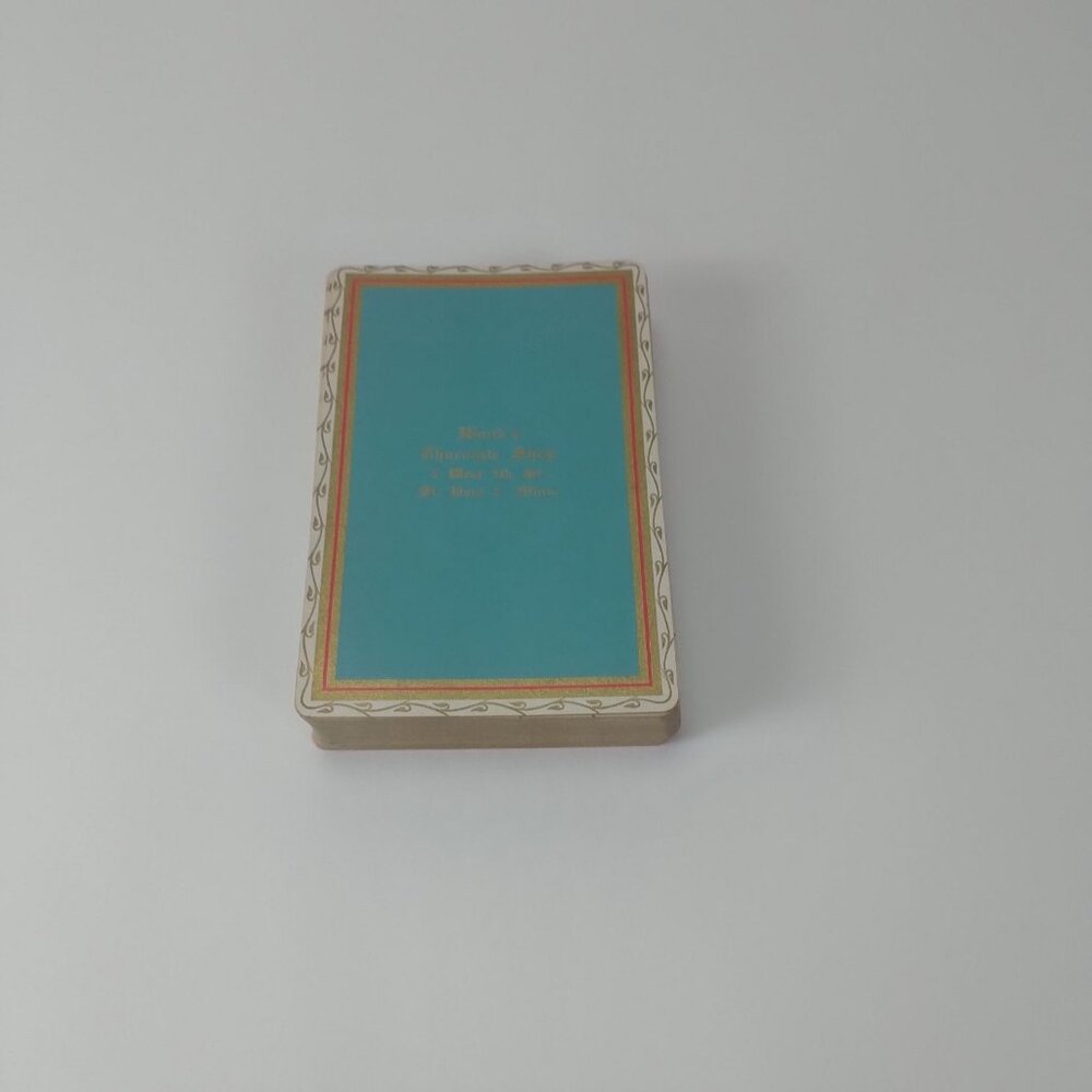Brown & Bigelow Wood's Chocolate Shop Deck Of Playing Cards Vintage - Picture 2 of 9
